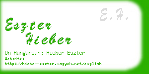 eszter hieber business card